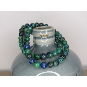 Azurite-Malachite Bead Bracelets 4mm 6mm